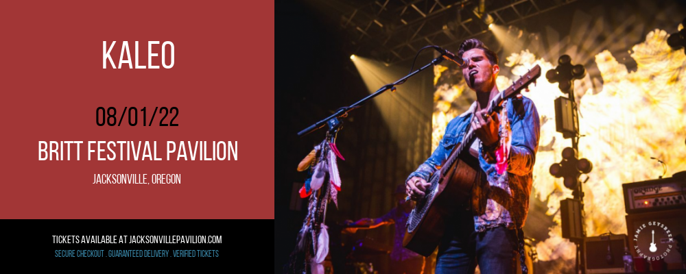 Kaleo at Britt Festival Pavilion tickets Kaleo at Britt Festival Pavilion