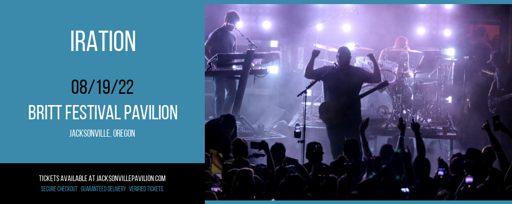 Iration at Britt Festival Pavilion tickets Iration at Britt Festival Pavilion