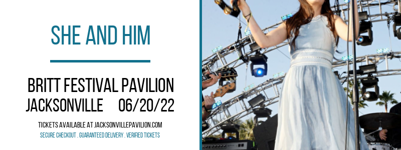 She And Him [CANCELLED] at Britt Festival Pavilion