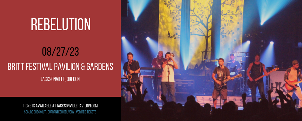 Rebelution at Britt Festival Pavilion tickets Rebelution at Britt Festival Pavilion
