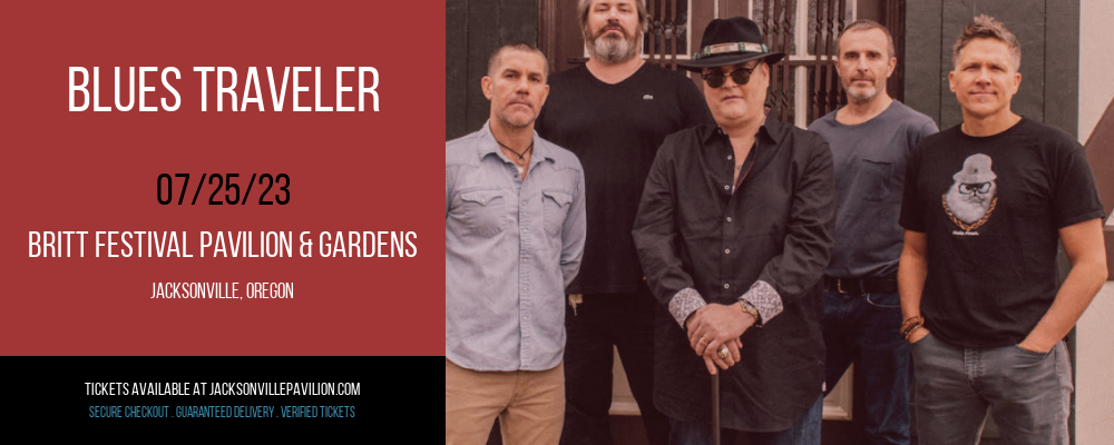 Blues Traveler at Britt Festival Pavilion tickets Blues Traveler at Britt Festival Pavilion