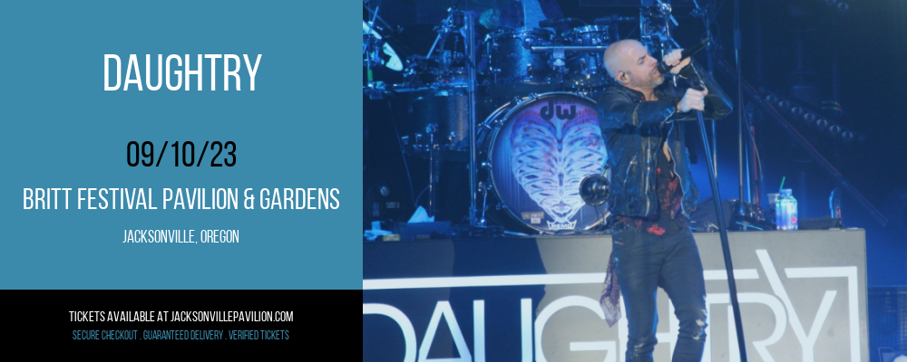 Daughtry at Britt Festival Pavilion tickets Daughtry at Britt Festival Pavilion