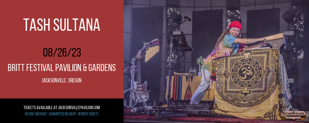 Tash Sultana at Britt Festival Pavilion tickets Tash Sultana at Britt Festival Pavilion