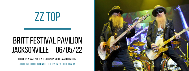 ZZ Top at Britt Festival Pavilion tickets ZZ Top at Britt Festival Pavilion