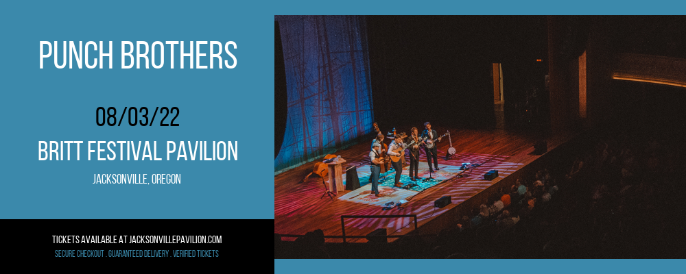 Punch Brothers at Britt Festival Pavilion tickets Punch Brothers at Britt Festival Pavilion