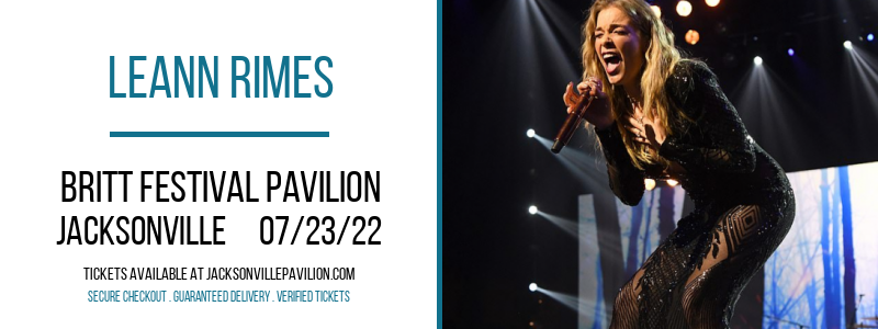 LeAnn Rimes at Britt Festival Pavilion tickets LeAnn Rimes at Britt Festival Pavilion