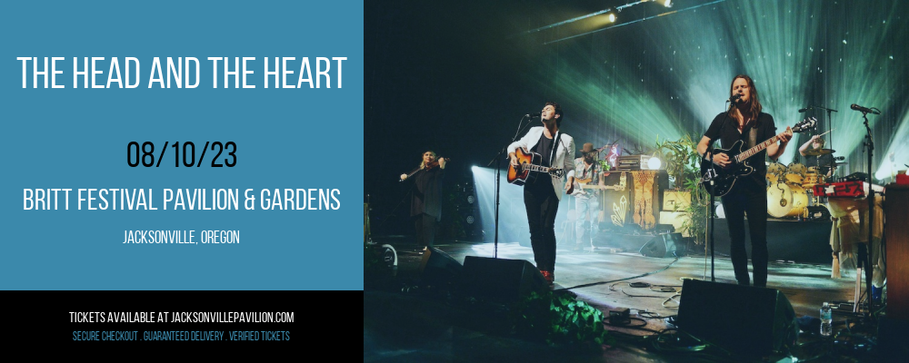 The Head and the Heart at Britt Festival Pavilion tickets The Head and the Heart at Britt Festival Pavilion