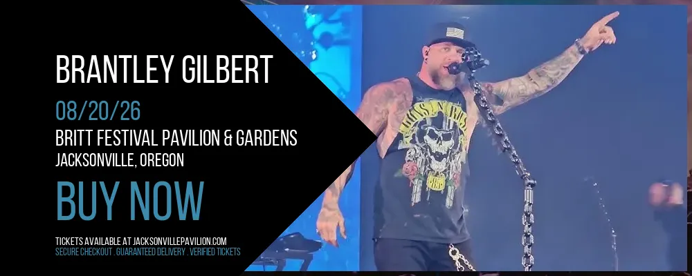 Brantley Gilbert at Britt Festival Pavilion & Gardens